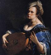 Artemisia  Gentileschi Self portrait oil